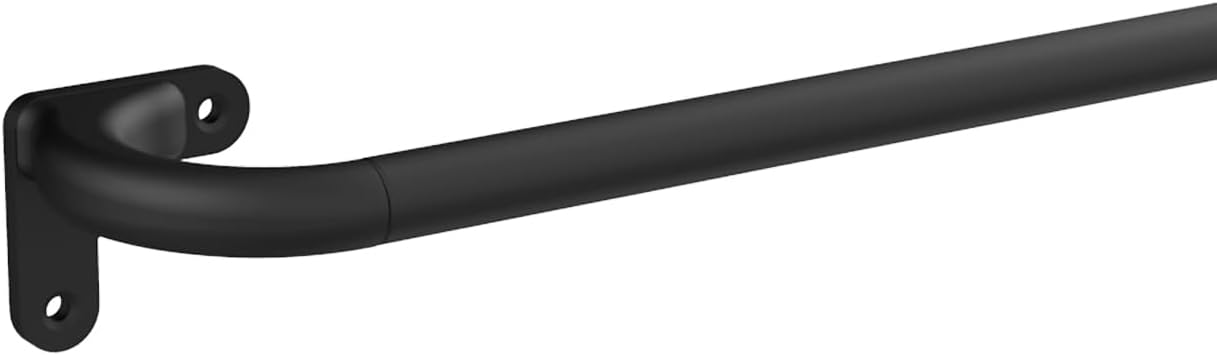 Wrap Around 48-86 Curved Rod, Modern Matte Black