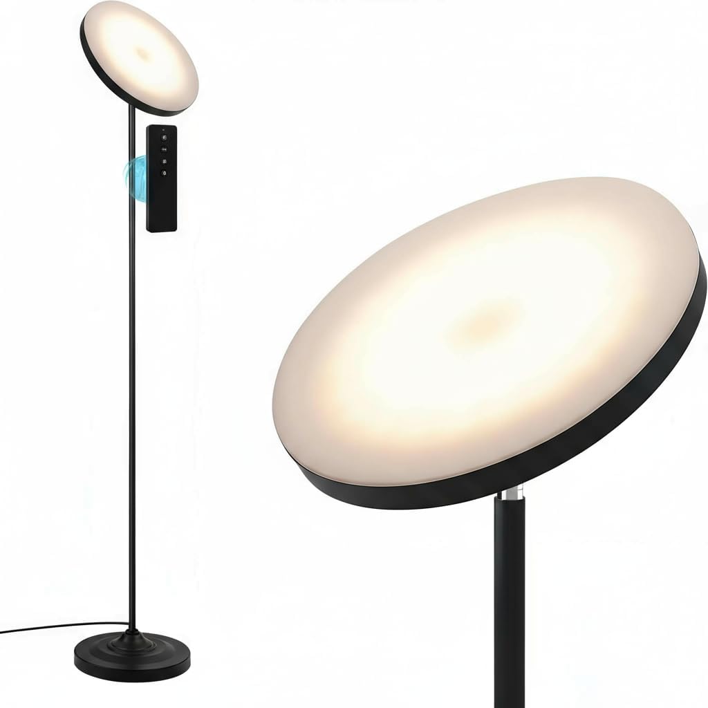 Super Bright Floor Lamp with Remote Control for Home Lighting