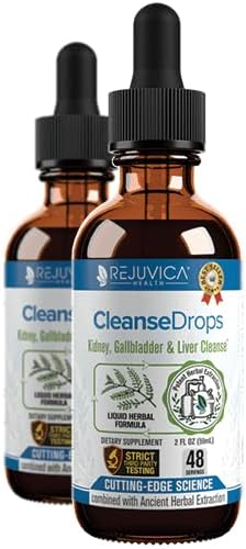 Rejuvica Health Cleanse Drops for Kidney and Gallbladder Support