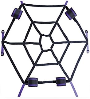 Moonight Fetish Fantasy Nylon Spider Web Bed Restraint System