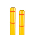 BollardGard 4 in x 52 in 2-Pack Bollard Cover with Yellow Orange Tape