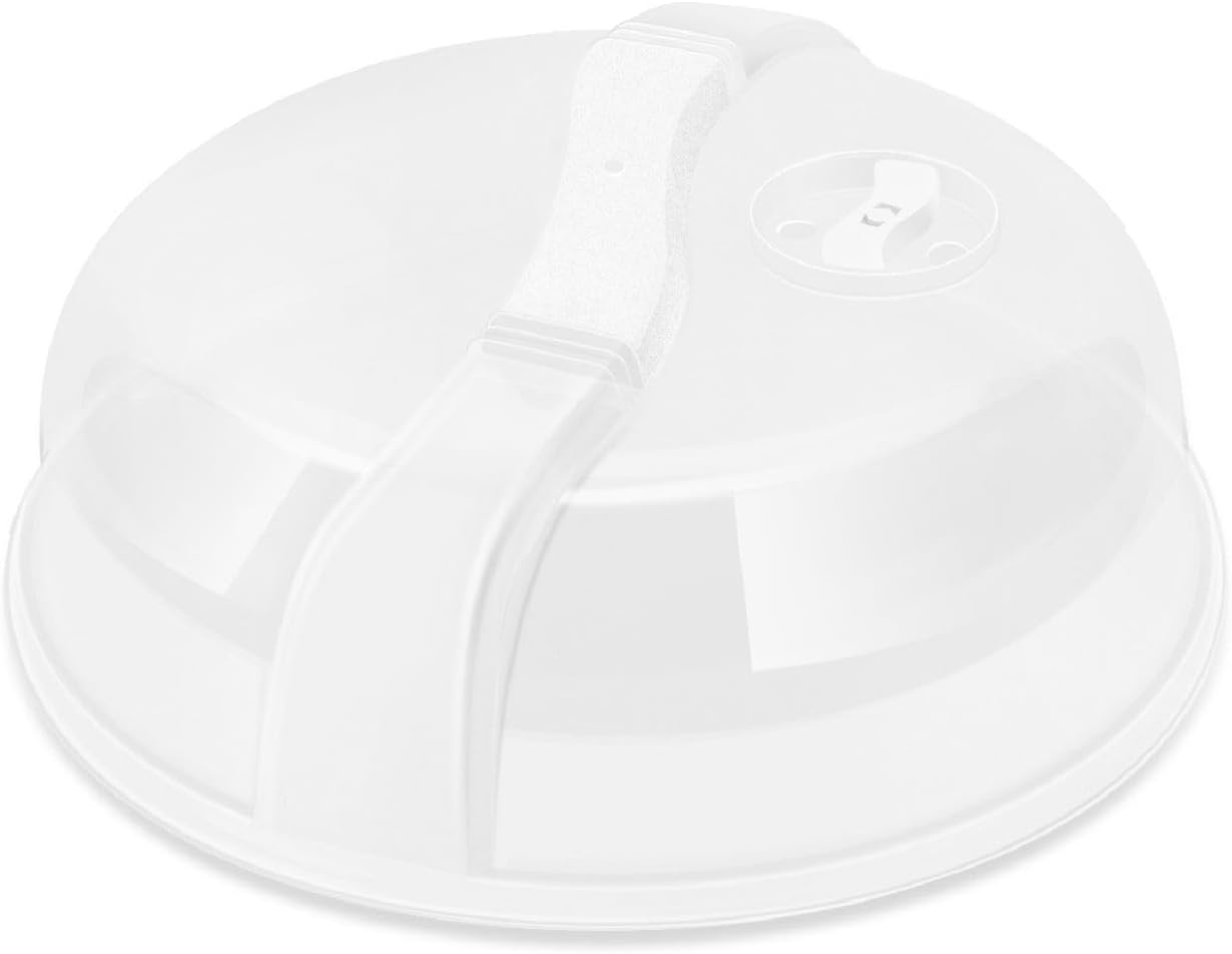 Flexzion 10.5 Inch Microwave Plate Cover - Anti-Splatter Guard