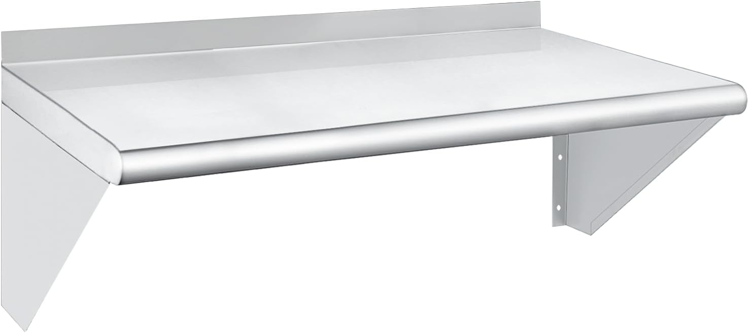 Strong 240lb Wall Mount Shelf for Commercial & Home Use
