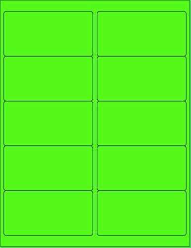NextDayLabels Neon Color High Light Fluorescent Labels 1000