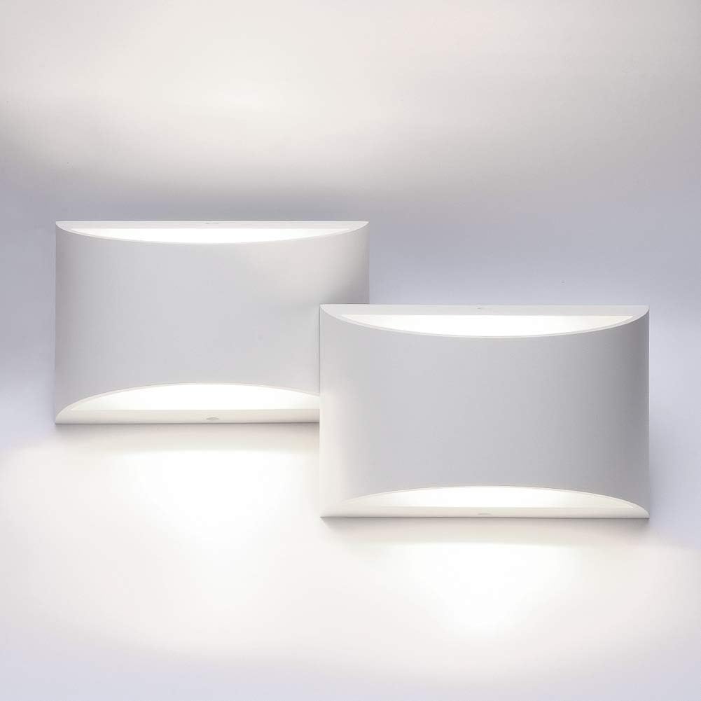 Aipsun Indoor Aluminum Modern LED Wall Sconce Set of 2 Lights