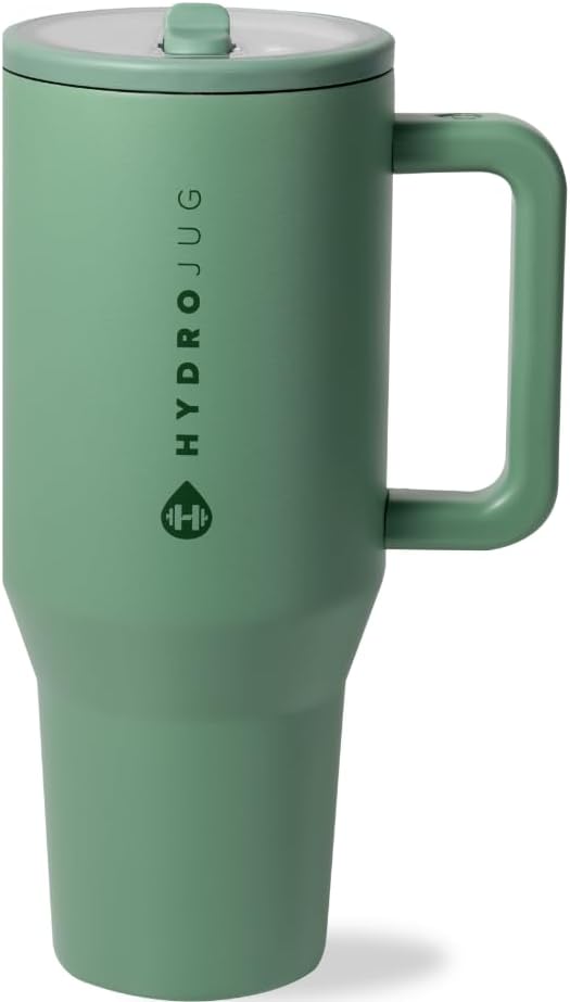 HydroJug Traveler 32 oz Water Bottle with Handle & Flip Straw