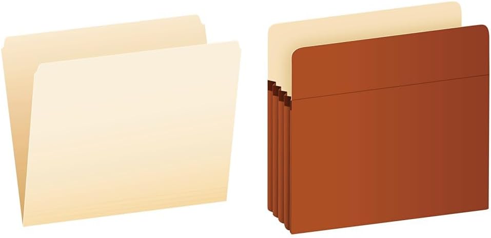 Pendaflex Letter Size File Folders and Expanding Pockets Bundle