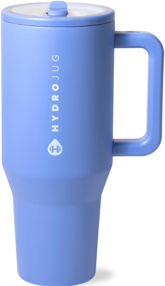 HydroJug Traveler 40 oz Water Bottle with Handle & Flip Straw