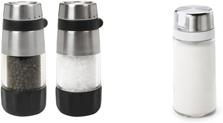 OXO Good Grips Salt and Pepper Grinder Set with Sugar Dispenser