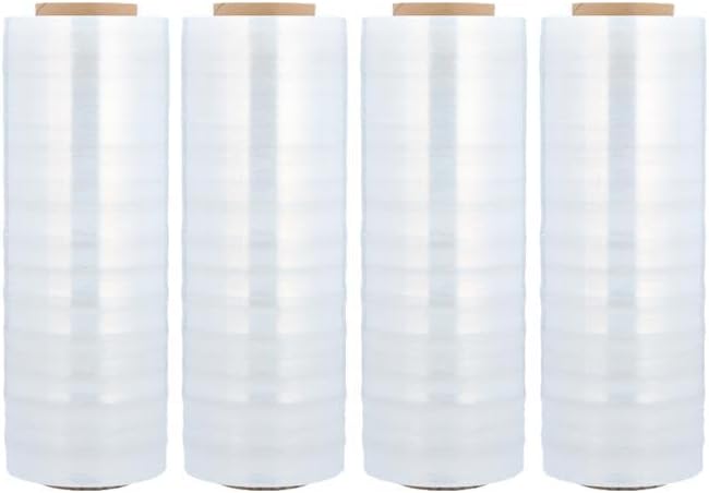 PSBM Stretch Wrap 4 Pack 15 Inch Clear Plastic Cling Film