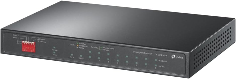 TP-Link TL-SG1210PP 8 Port PoE Switch with Advanced Features