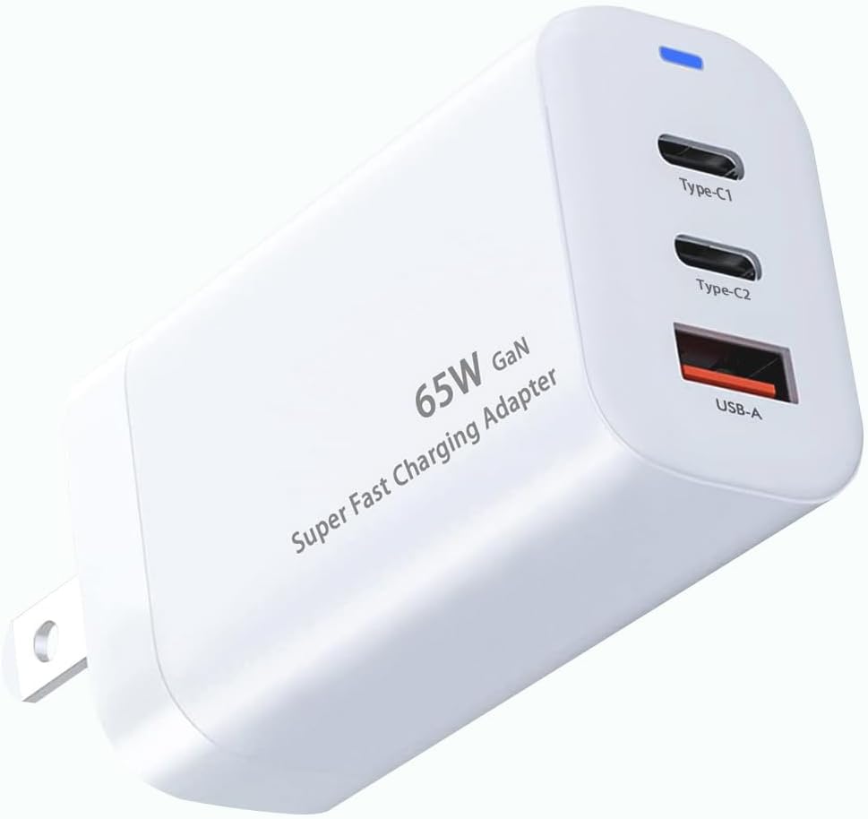 Fast Charging Wall Adapter for iPhone & Samsung