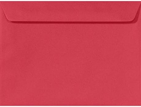 LUXPaper 6 x 9 Booklet Envelopes in Holiday Red for Bulk Mailing