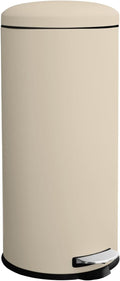 8 Gallon Stainless Steel Round Trash Can with Soft Close Lid