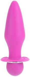Booty Call Booty Rider Vibrating Silicone Probe - Smooth Pink