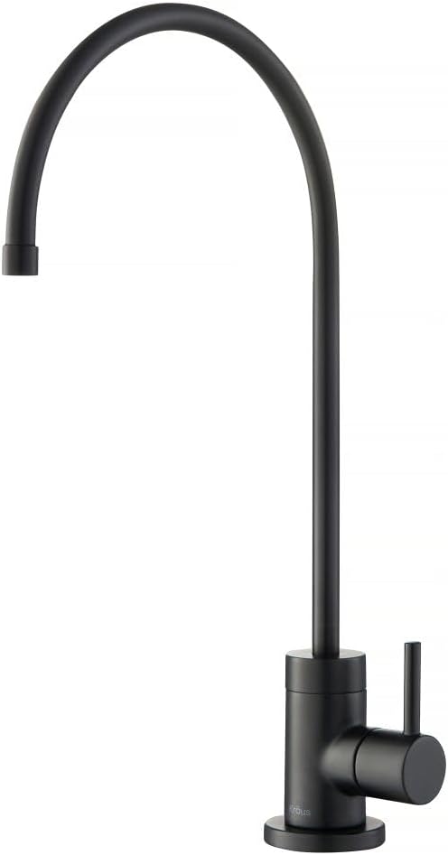 KRAUS Purita Lead-Free Kitchen Water Filter Faucet in Matte Black