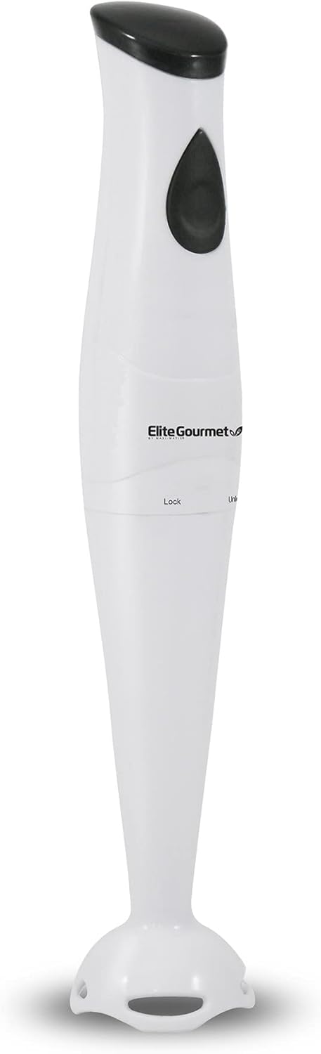 Elite Gourmet 4-in-1 Hand Blender: 1-Touch Power