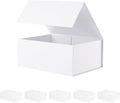 BLK&WH 6 Gift Boxes 9x6.5x3.8 in - Matte White Bridesmaid Proposal