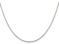 Diamond2Deal 925 Sterling Silver 0.5mm Flat Link Cable Chain Necklace