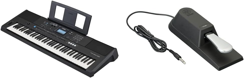 Yamaha 76-Key Touch-Sensitive Keyboard with Sustain Pedal