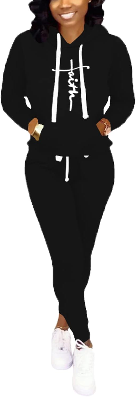 Nimsruc Two Piece Outfits For Women Jogging Suits Casual Wear