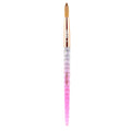 Kiara Sky Acrylic Brush #8 Pink - 100% Pure Kolinsky for Smooth