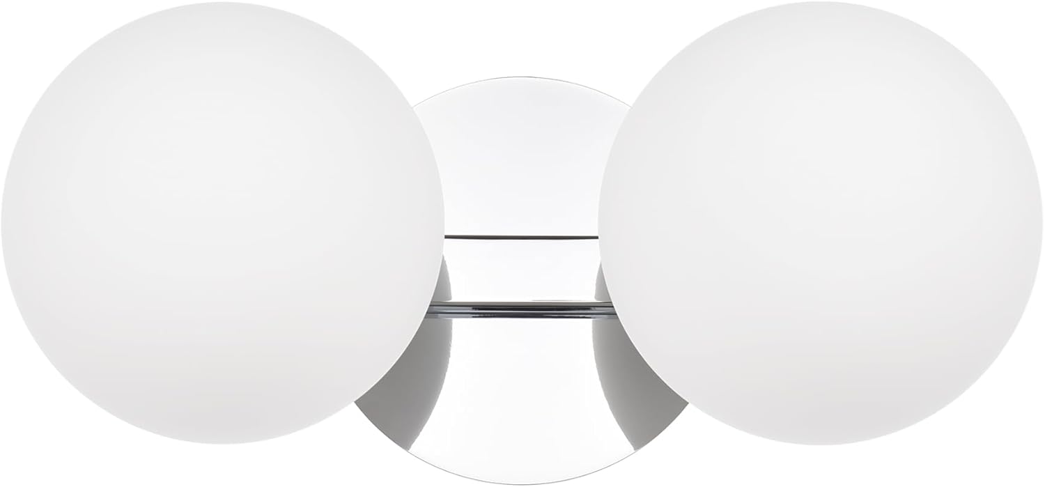 Modern 2 Lights Globe Wall Sconce Lighting for Bathroom Use