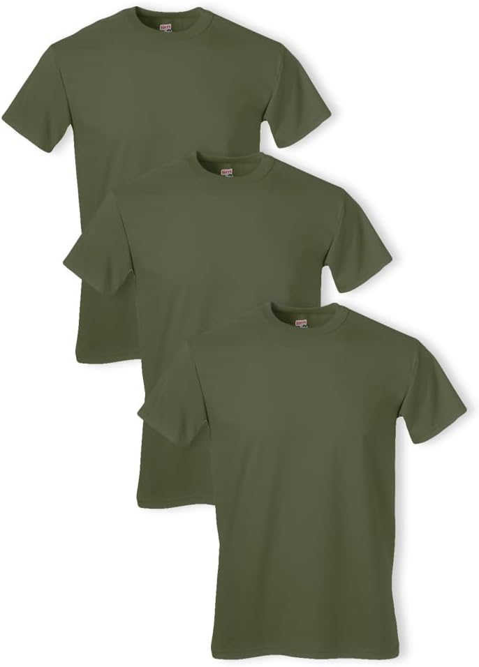 Soffe Men's Soft Spun Military T-Shirts 3 Pack for Comfort