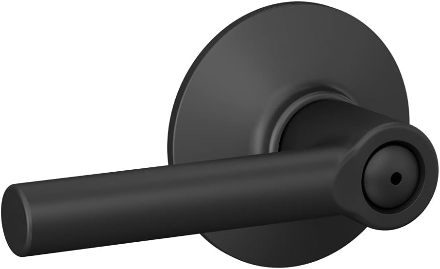 Schlage F40 BRW 622 Privacy Lock in Matte Black for Security