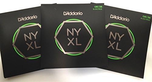 D'Addario NYXL 0838 Electric Guitar Strings - Super Light Gauge for Effortless Playing