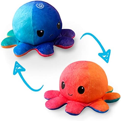 TeeTurtle Reversible Octopus Plushie - Mood Sensory Fidget