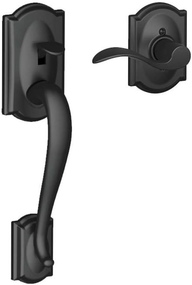 SCHLAGE FE285 622 Acc CAM RH Lower Half Handleset in Matte Black