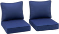 Outdoor Deep Seating Cushion Set 24in x 24in Blue - Waterproof Patio