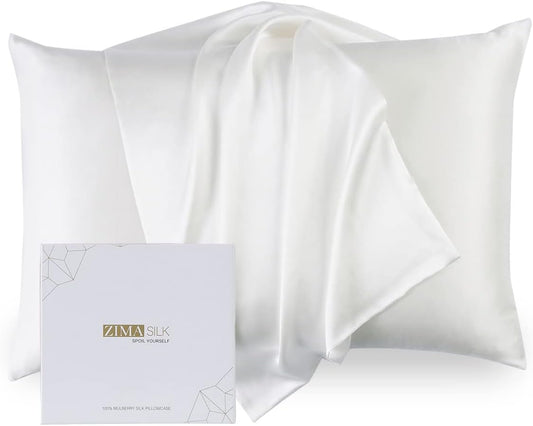 ZIMASILK 100% Pure Mulberry Silk Pillowcase for Hair and Skin
