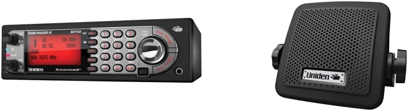 Uniden BearTracker Scanner BCT15X with 9,000 Channels & Speaker