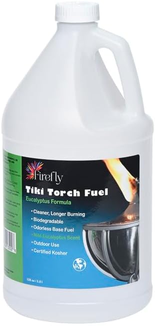 Firefly Tiki Torch Fuel for Clean-Burning Outdoor Use