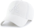 47 Clean Up Atlanta Braves White Primary Logo Adjustable Baseball Cap