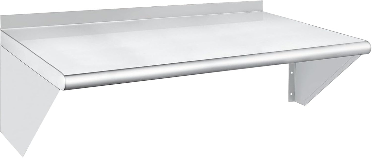 HARDURA Stainless Steel Wall Shelf 18in x 36in for Kitchen