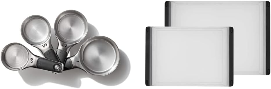 OXO Good Grips Stainless Steel Measuring Cups & Cutting Boards Set