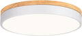 Dimmable Modern Wood Ceiling Light 15.8in - 5CCT LED Flush Mount