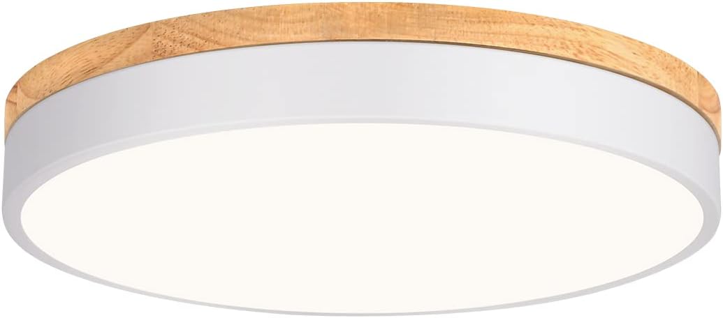 Dimmable Modern Wood Ceiling Light for Home and Office Use