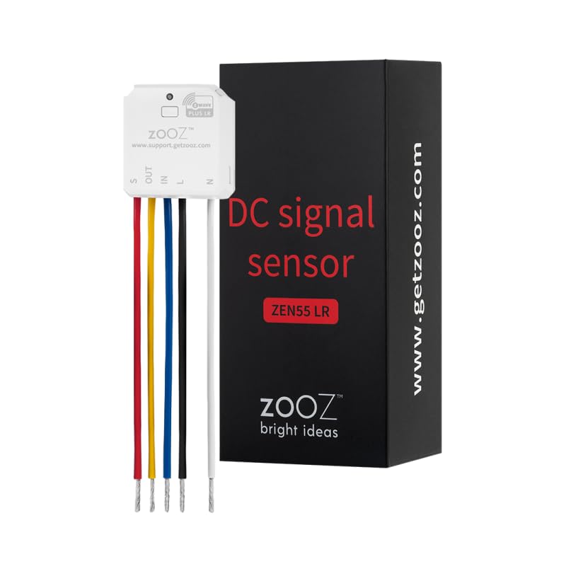 Zooz 800 Series Z-Wave Long Range DC Signal Sensor for Safety