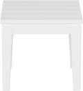 Ashore Outdoor Patio Modern Adirondack Side Table - Clean White