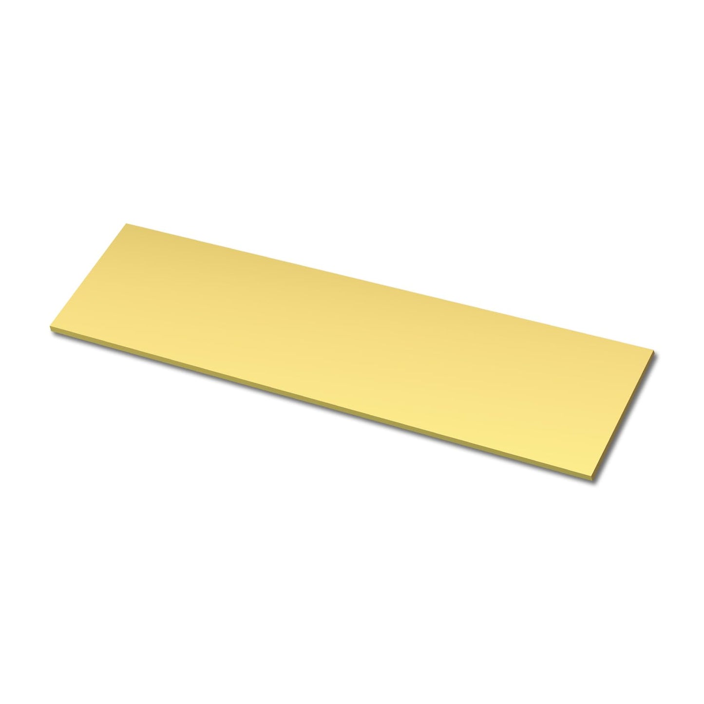 Brass Flat Bar for Crafts and Repairs - 5/16in Thick, 4in Wide