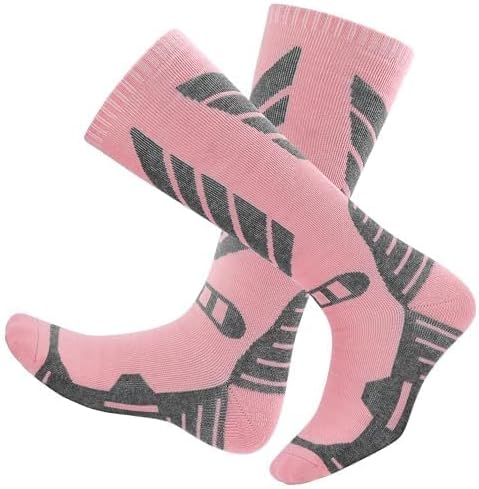 Warm & Cozy Merino Wool Ski Socks - 2 Pairs Knee High 