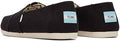 TOMS Mens Alpargata - Classic Black Slip-On with Eco Materials