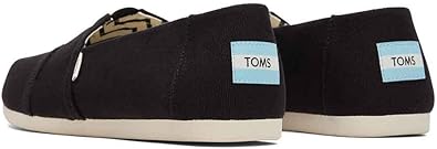 TOMS Mens Alpargata Black - Eco-Friendly Classic Footwear