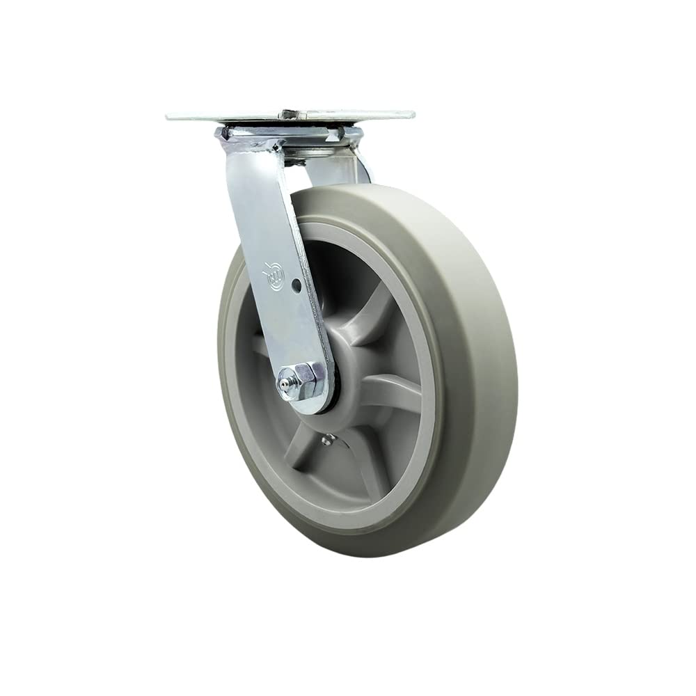 8 Inch Platform Truck Replacement Swivel Caster for Heavy Duty Use
