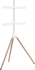 Wood TV Tripod Easel for 43 to 65 in Screens - Swivel TV Stand