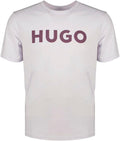 HUGO Mens Print Logo Short Sleeve T-Shirt - Classic Fit Comfort